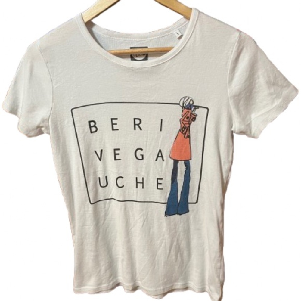 Stanley Stella Be Parisian Paris organic Cotton White Short Sleeve Tee L…